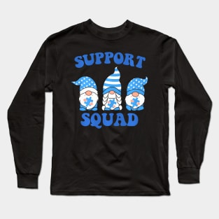 Gnomies Support Squad Colorectal Cancer Awareness Long Sleeve T-Shirt